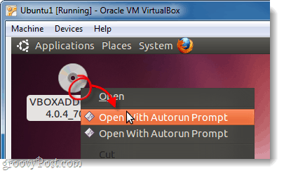 disk autorun vboxadditions v ubuntu virtualbox