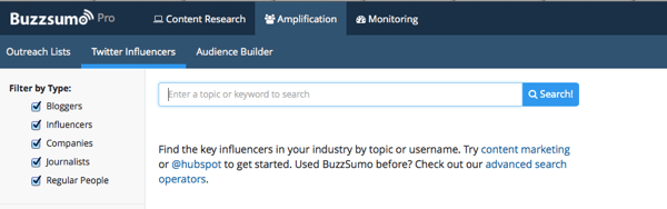 buzzsumo hľadanie influencerov