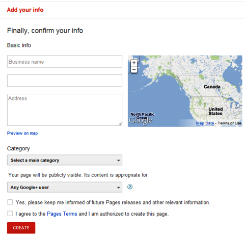 Stránky Google+ - miestne firmy a miesta