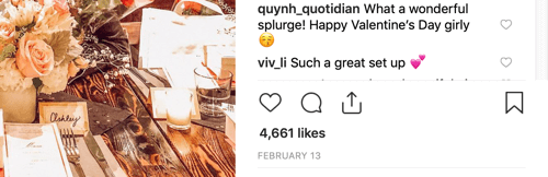 Ako získavať platených sociálnych vplyvných, príklad príspevkov ovplyvňujúcich Instagram s komentármi a tisíckami označení Páči sa mi