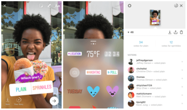 Instagram predstavil novú interaktívnu nálepku s hlasovaním, ktorá používateľom umožňuje položiť otázku a zobraziť výsledky vašich priateľov a sledovateľov pri hlasovaní v reálnom čase. 