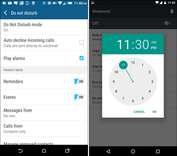 Tip pre Android: Zapnite a naplánujte, aby sa nenarušovalo