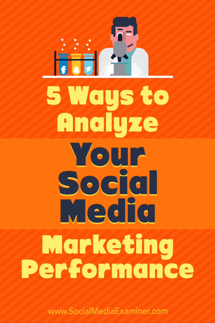 5 spôsobov, ako analyzovať svoj marketingový výkon v sociálnych médiách: Sociálny mediátor