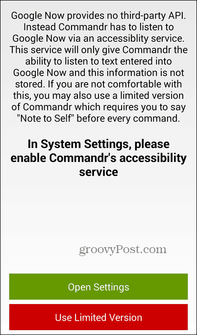 Pomocou Asistenta Google a Commandr môžete zapnúť a vypnúť funkcie