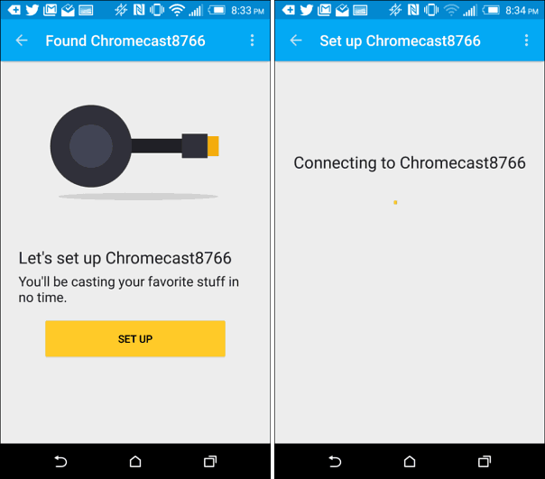 Nastavte nový Chromecast