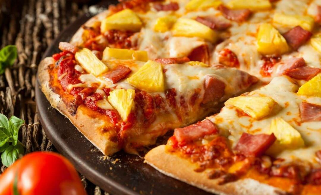 Ako urobiť ananásovú pizzu V ktorej krajine bola objavená ananásová pizza?