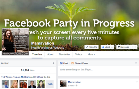 mamavation facebook party titulný obrázok