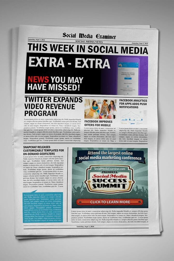 Twitter otvára videoreklamy pred videom a zdieľanie výnosov z videa a ďalšie správy zo sociálnych médií na 3. septembra 2016.