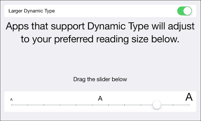 Tip pre systém iOS 7: Zvýšte text, tučný a ľahší na čítanie