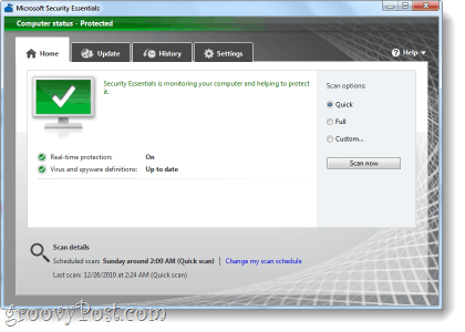screenshot zabezpečenia aplikácie Microsoft