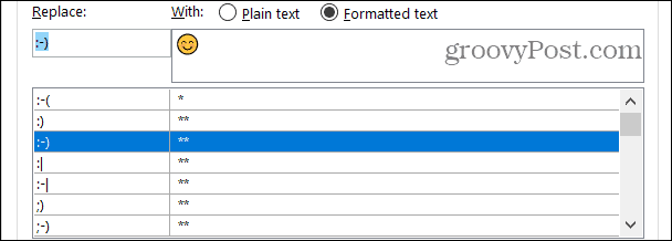 Nahradenie formátovaného textu v programe Word vo Windows