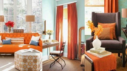Domov zdobenie nápady s oranžovou