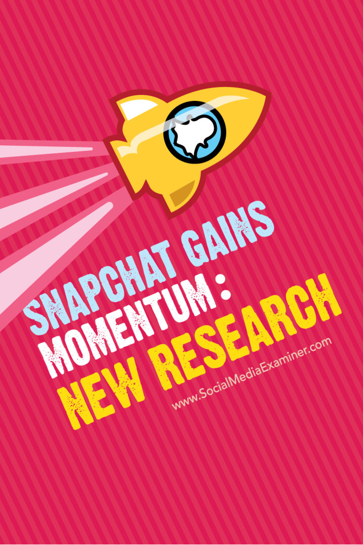 Snapchat získava na sile: nový výskum: prieskumník sociálnych médií