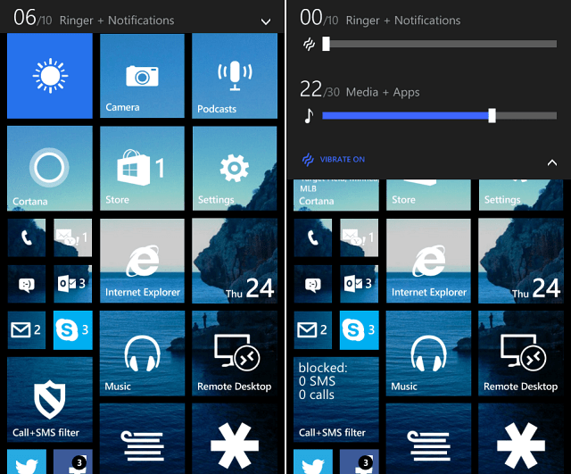 Stíšenie systému Windows Phone 8.1