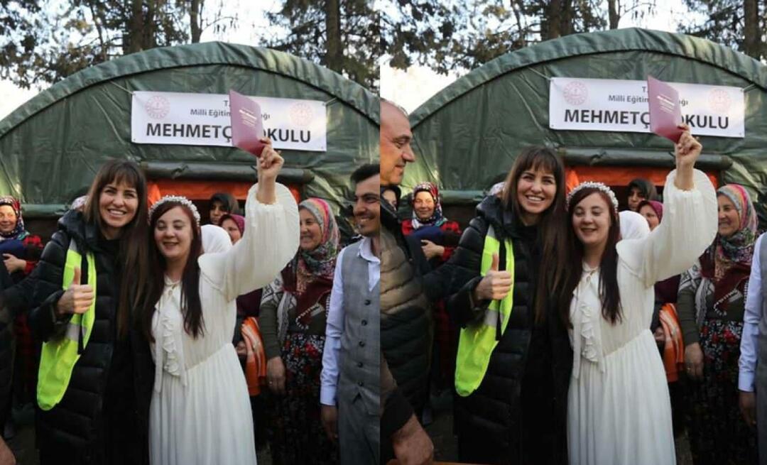 Emocionálne zdieľanie od Aslı Tandoğana! Svedkom manželstva páru sa stal človek, ktorý prežil zemetrasenie