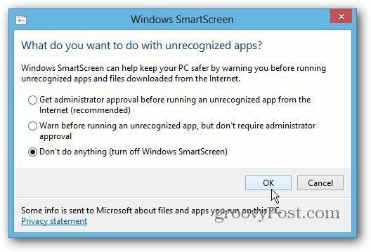 Nastavenie SmartScreen
