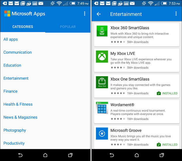Ako nájsť vaše aplikácie Microsoft pre Android jednoduchým spôsobom