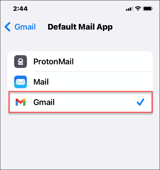 predvolené e-mailové aplikácie pre iPhone