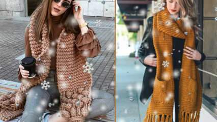Najštýlovejšie dámske modely pletených šálov na zimu 2021