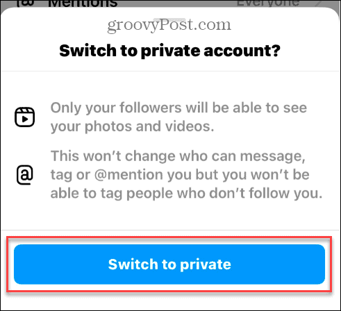 Nastavte svoj účet na Instagrame ako súkromný