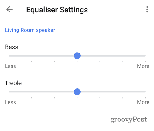 Nastavená je ekvalizér zvuku Google Home