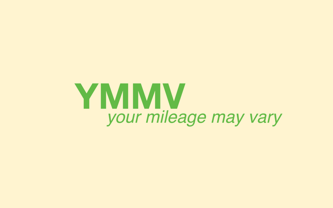 Čo znamená „YMMV“ a ako ho môžem použiť?