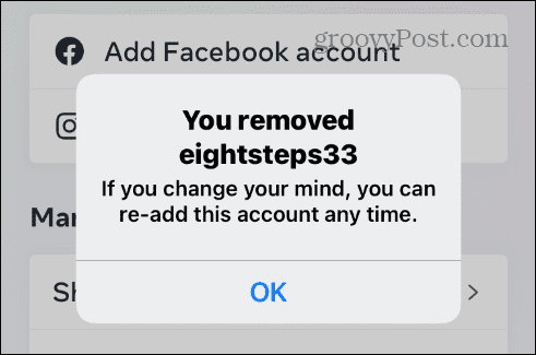 Zrušte prepojenie Facebooku a Instagramu