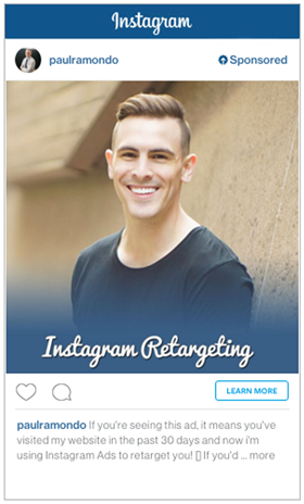 ukážka reklamy v instagrame