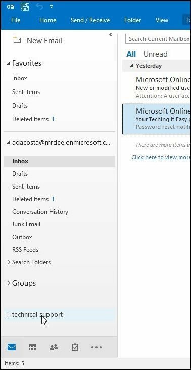 Poštová schránka programu Outlook