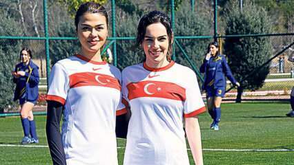 Yağmur Tanrısevsin a Aslıhan Karalar odohrali špeciálny zápas s ženským národným futbalovým tímom!