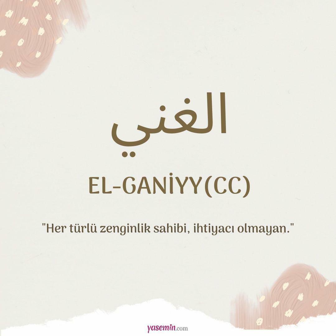 Čo znamená Al-Ganiyy (c.c)?