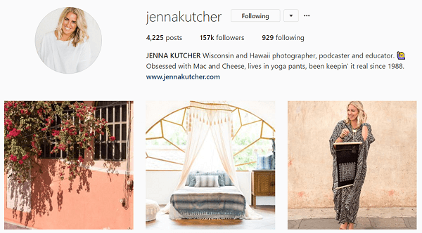 Jenna myslí na svoj instagramový feed ako časopis.