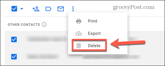 gmail odstrániť všetky kontakty