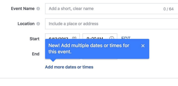 Facebook teraz umožňuje organizátorom pridávať k udalostiam na Facebooku viackrát a dátumy.
