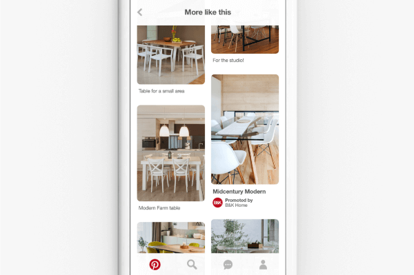 Pinterest začína uplatňovať svoju technológiu vizuálneho vyhľadávania a nástroje na objavovanie na svoju základňu reklamného obsahu.