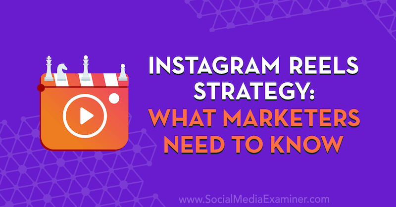 Stratégia spoločnosti Instagram Reels: Čo musia marketingoví pracovníci vedieť, a to vďaka poznatkom od Elise Darmovej v podcaste o marketingu sociálnych médií.