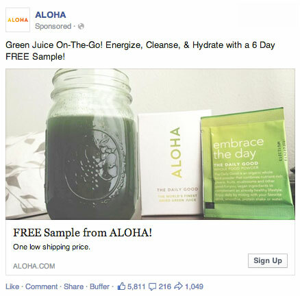 aloha facebook reklama na generovanie potenciálnych zákazníkov