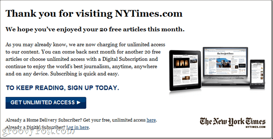 obísť NYtimes Paywall