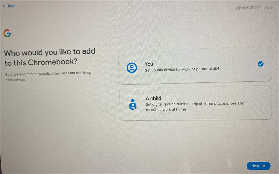 Pridajte používateľa na Chromebook