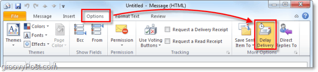 Ako oneskoriť, odložiť alebo naplánovať doručovanie e-mailových položiek v programe Outlook 2010