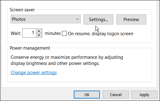 kliknite na nastavenia nastaviť fotografie ako šetrič obrazovky v systéme Windows 11