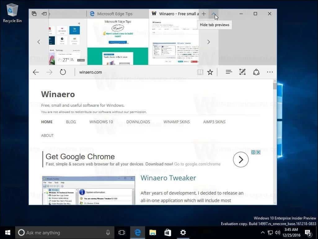 Aktualizácia tvorcov systému Windows 10 Build Build 14997 odhaľuje podporu modrého svetla a ďalšie