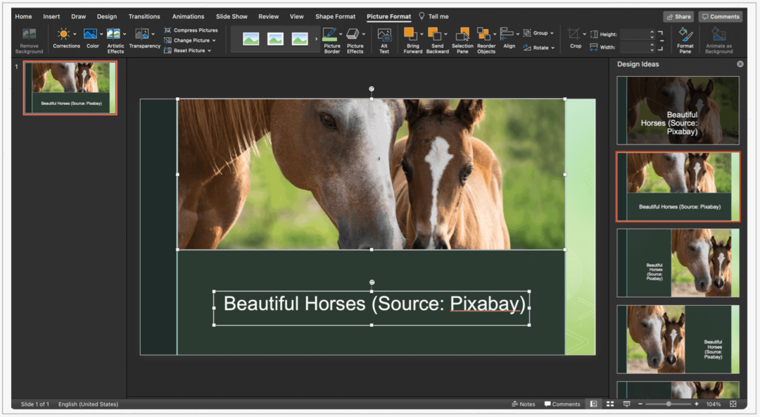 Ako pridať popisy obrázkov programu Microsoft PowerPoint