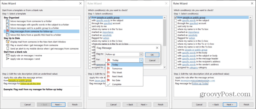 Nahlásiť e-maily pre sledovanie pravidla aplikácie Outlook