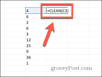 excel čistý vzorec