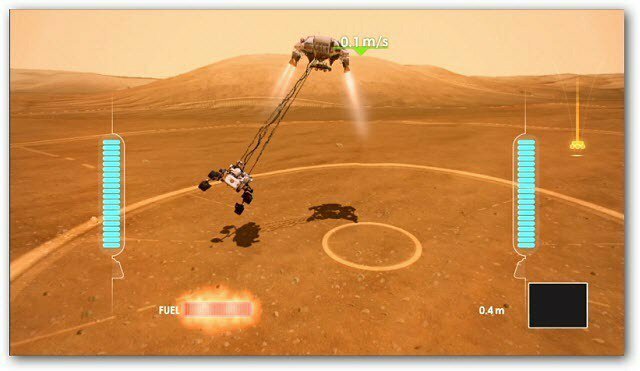 Pristátie Kinect Mars Rover