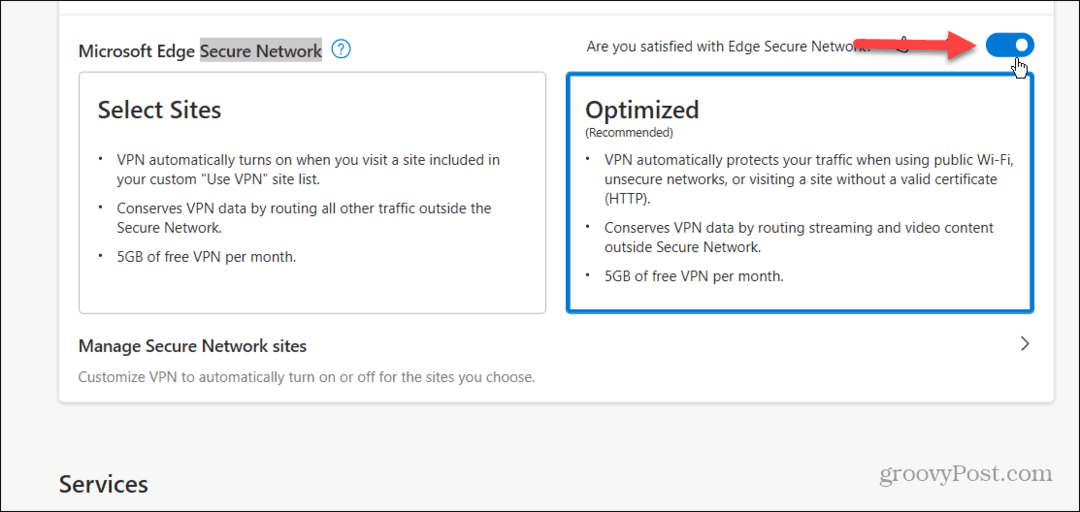 Ako povoliť a používať Microsoft Edge VPN