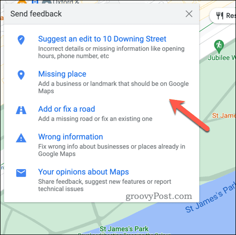 Poskytnite spätnú väzbu k Mapám Google