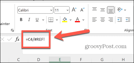 excel ref chyba