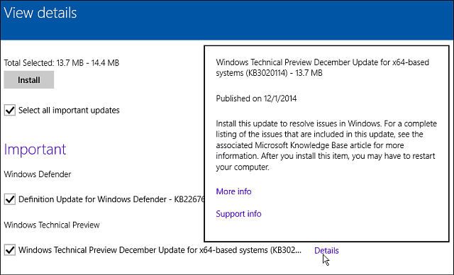 Aktualizácia systému Windows 10 December